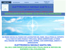 Tablet Screenshot of elettronicanavalegaeta.com